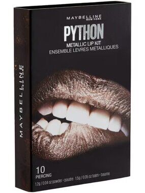 NEW MAYBELLINE - Lip Studio Python Metallic Lip Makeup Kit Piercing